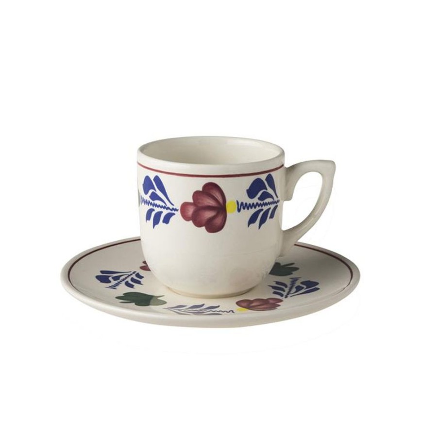 Servies Royal Boch | Boerenbont Kop & Schotel 0,19L.