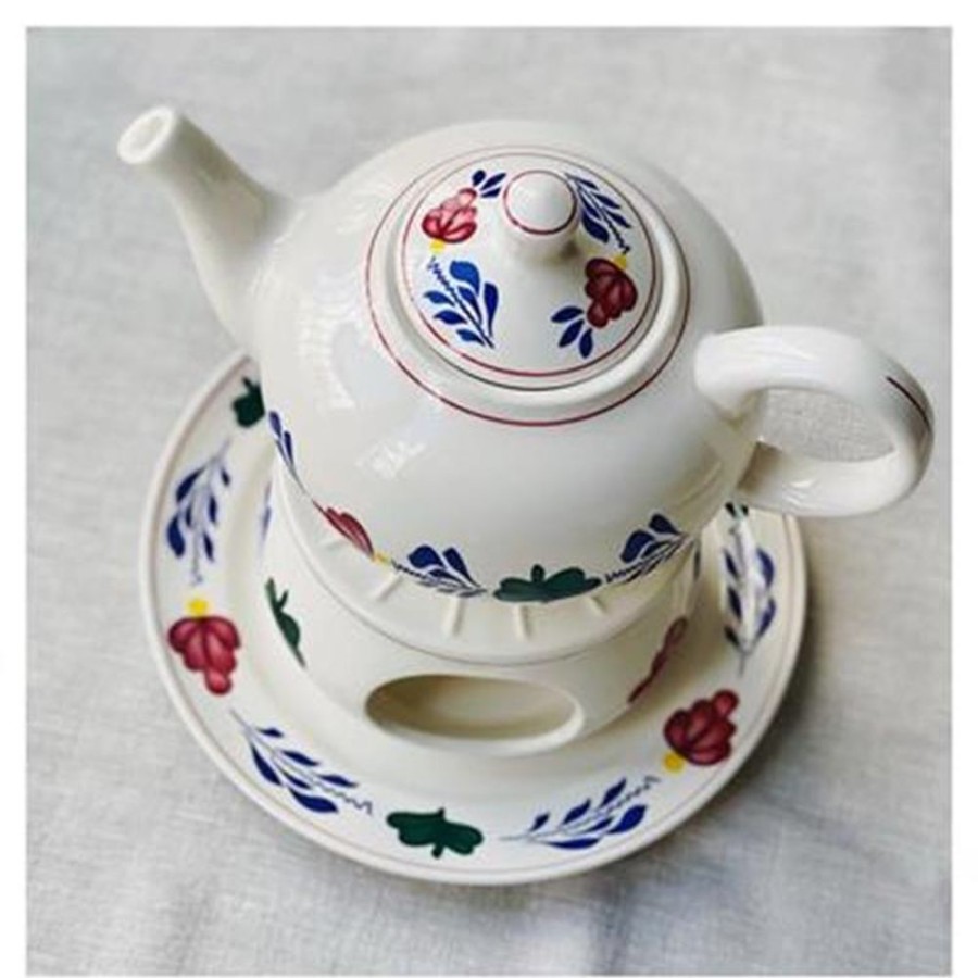 Servies Royal Boch | Boerenbont Theelichthouder Voor Theepot.