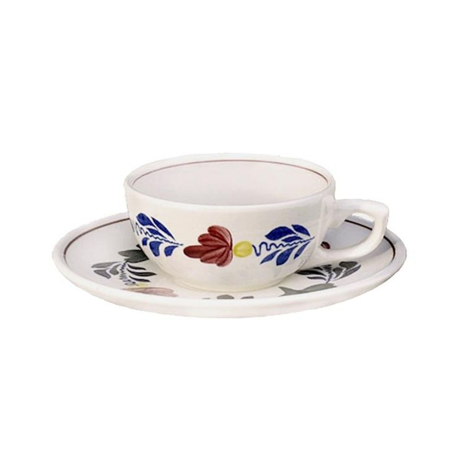 Servies Royal Boch | Boerenbont Kop & Schotel 0,17L.